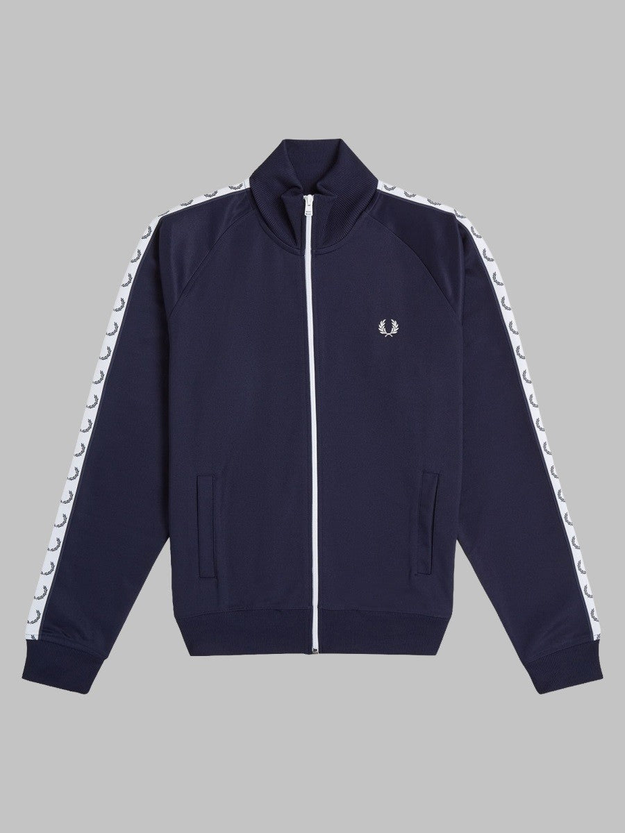 Fred Perry Men's Felpa Tracksuit Con Zip Blue