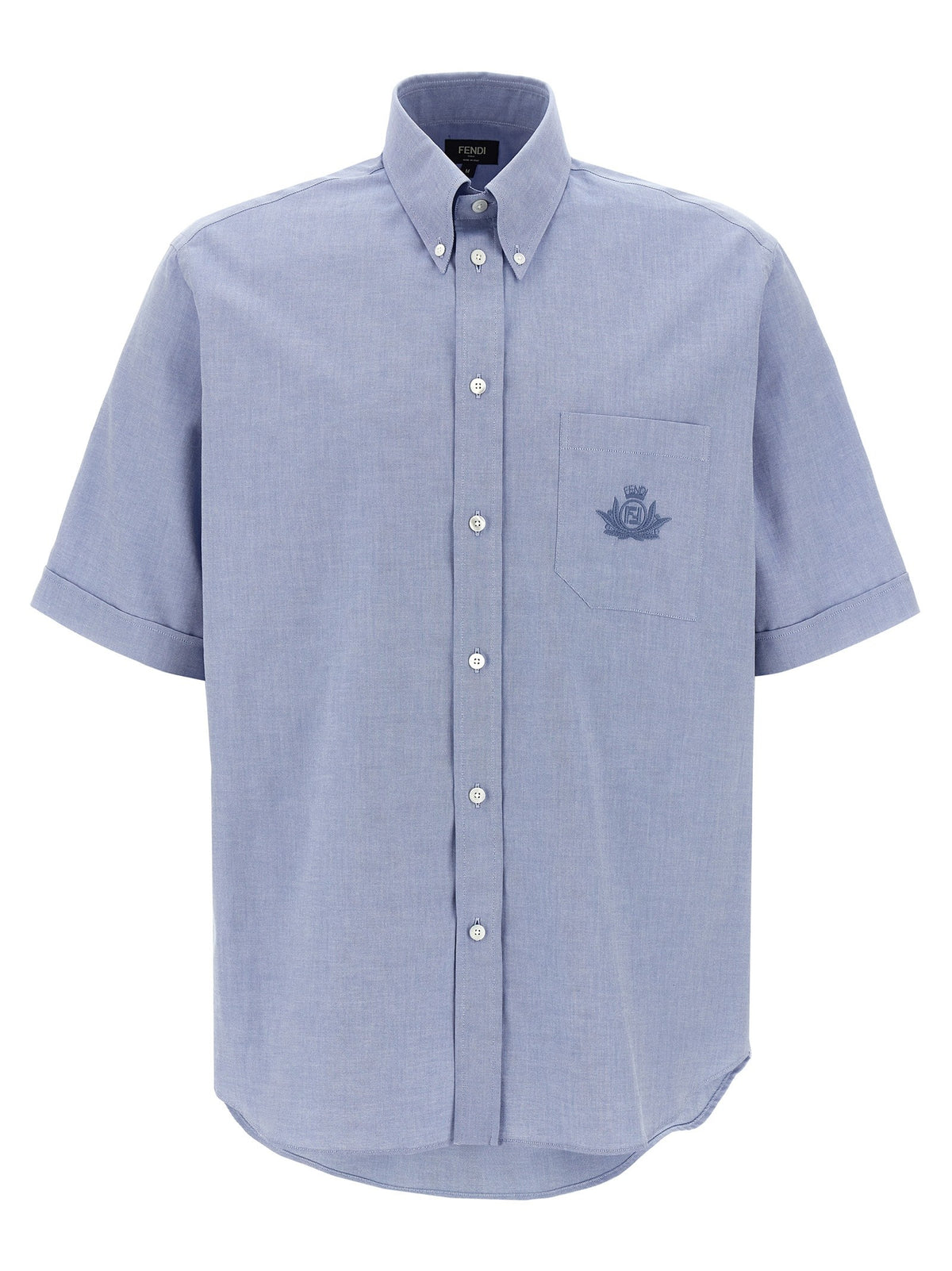 Fendi Fendi Crest Shirt Blue