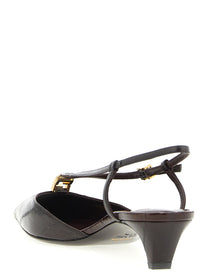 Fendi Fendi Ffold Slingback Brown