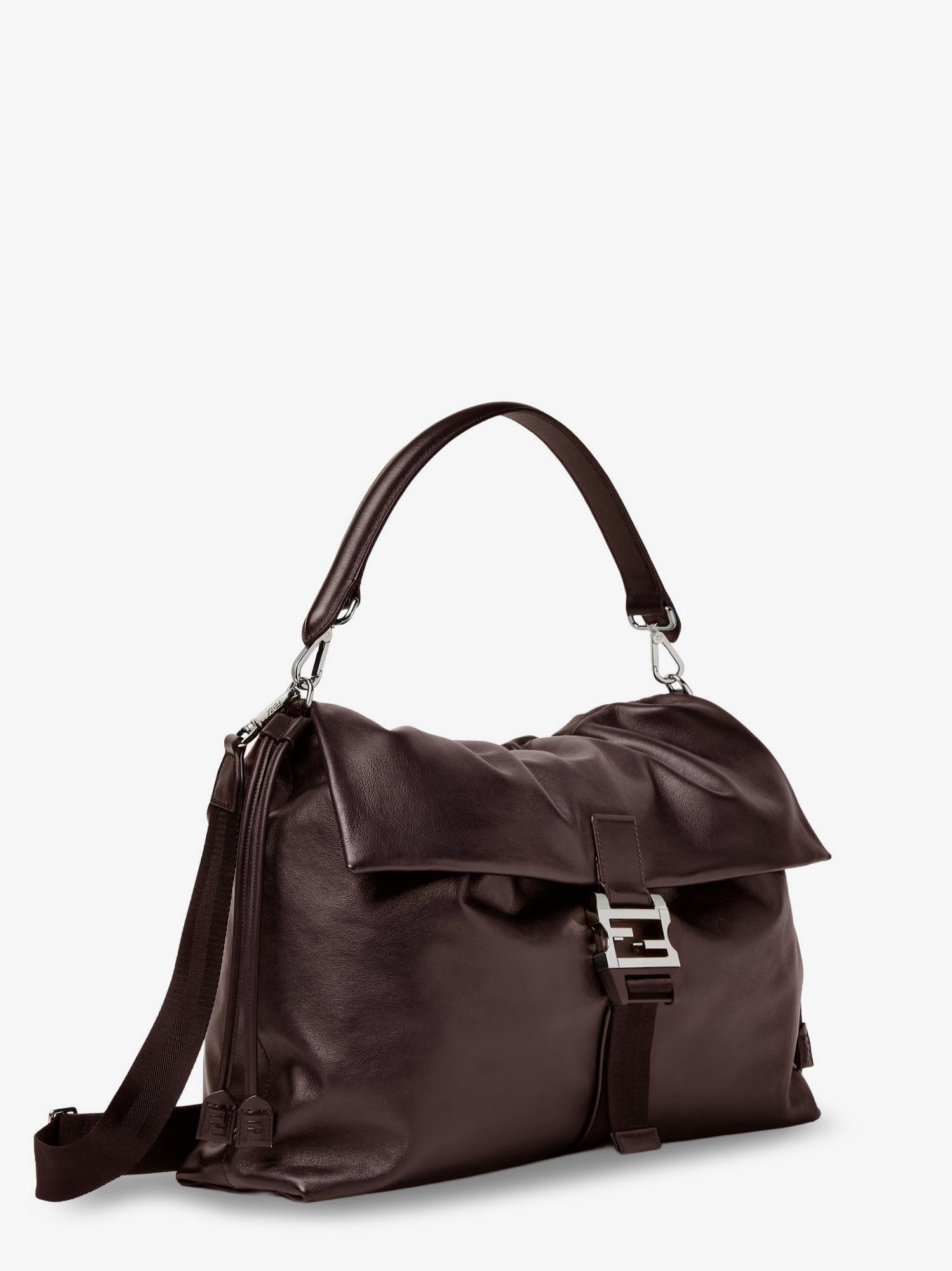 Fendi Men's Fendi Flux Maxi Messanger Handbag Brown