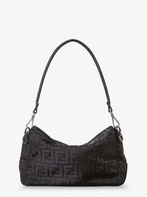 Fendi Men's Fendi Lui Medium FF Nylon Crossbody Bag Black
