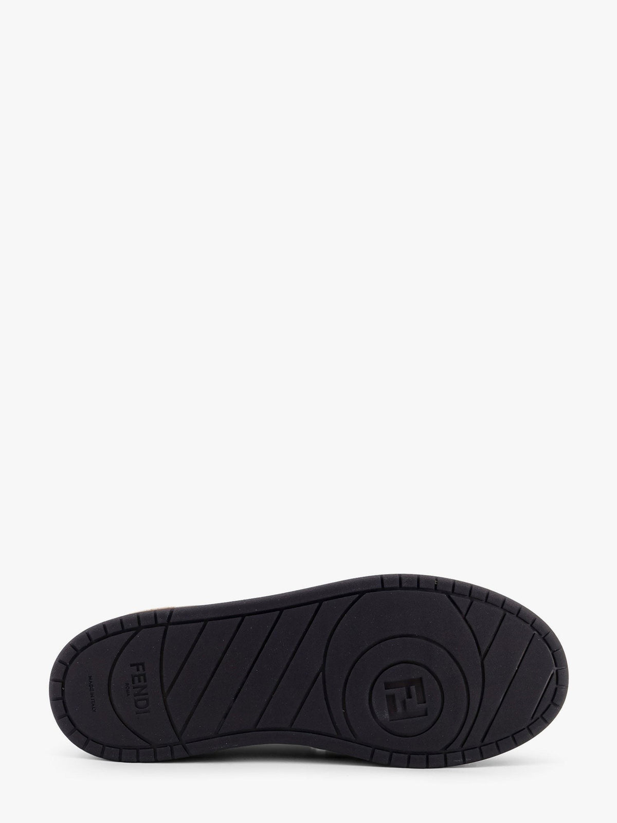 Fendi Men's Fendi Match FF Jacquard and Suede Sneakers Black