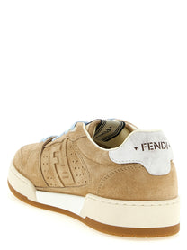 Fendi Men's Fendi Match Suede Sneakers White