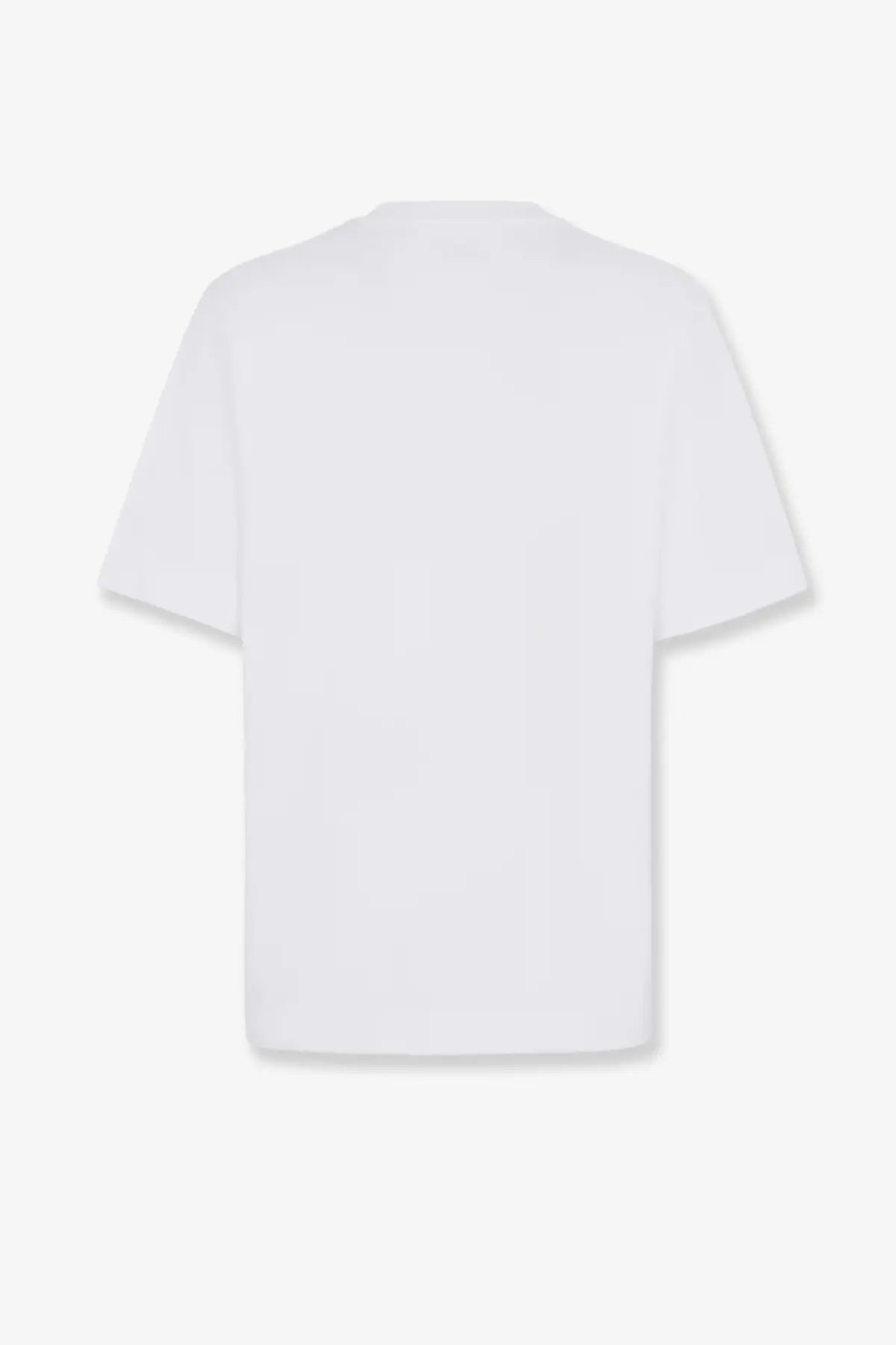 Fendi men’s white cotton t shirt with a simple minimalist design perfect for casual wear