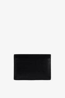 Fendi men’s black leather cardholder with a sleek minimalist design for stylish card storage