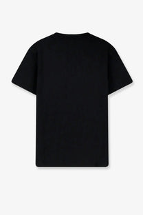 Fendi men’s slim fit black short-sleeved cotton t-shirt with a simple crew neck design