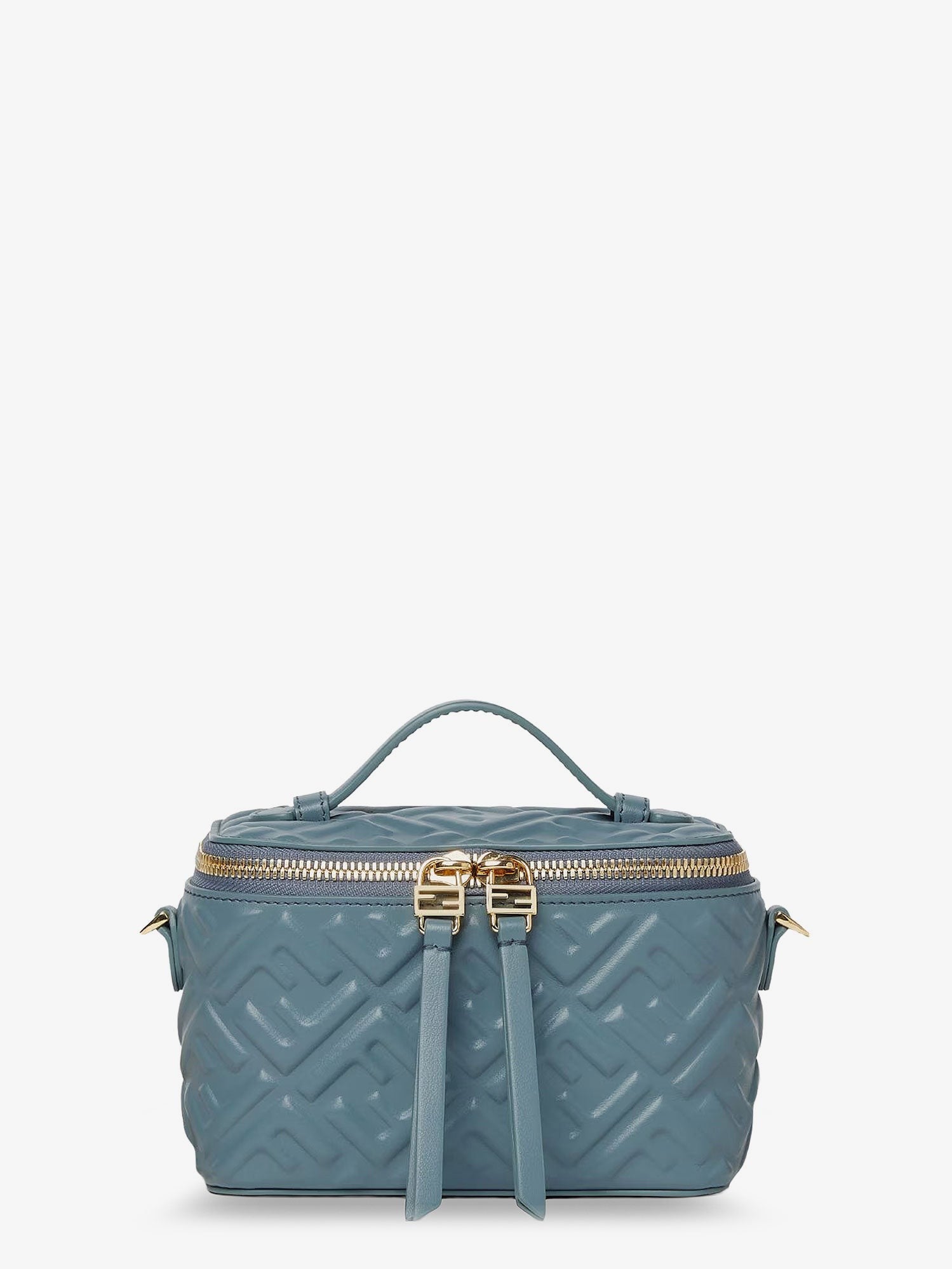 Fendi Women's Fendi Vanity Leather Crossbody Bag Grey