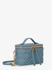 Fendi Women's Fendi Vanity Leather Crossbody Bag Grey