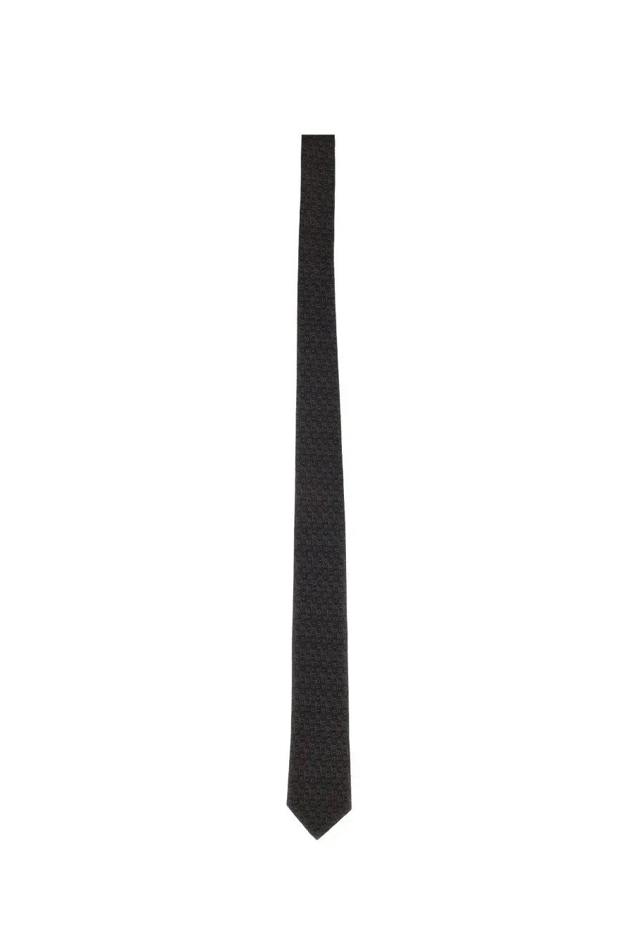 Ferragamo men’s gancini jacquard tie in grey with a sleek subtle textured pattern designed for formal wear
