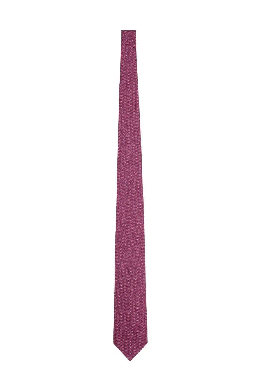 Ferragamo men’s silk tie multicolor in a sleek solid burgundy with a subtle textured weave for formal wear