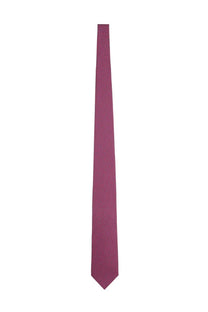 Ferragamo men’s silk tie multicolor in a sleek solid burgundy with a subtle textured weave for formal wear
