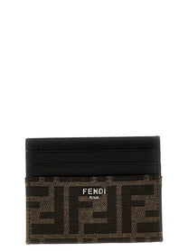 Fendi FF Card Holder Brown