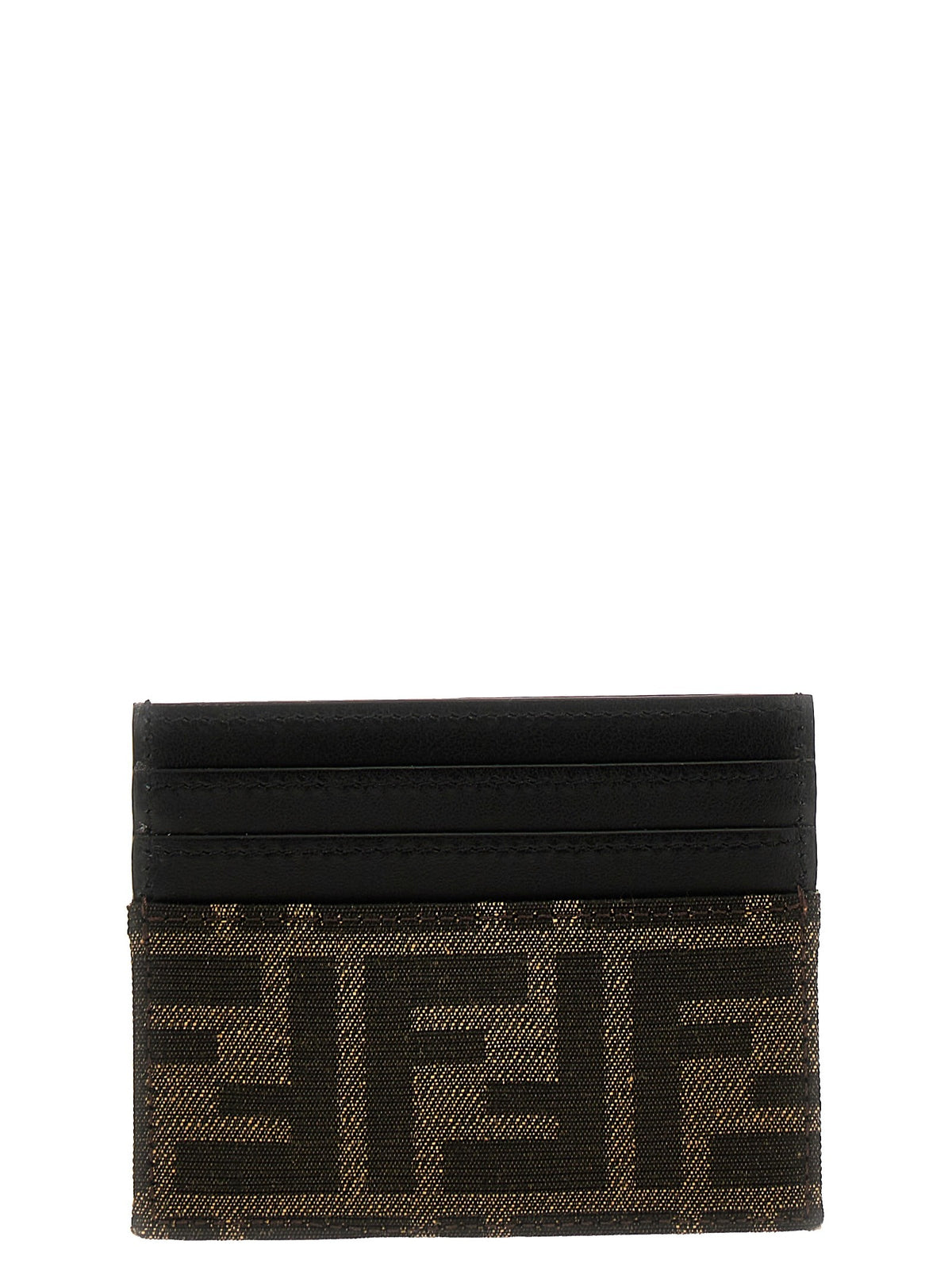 Fendi FF Card Holder Brown