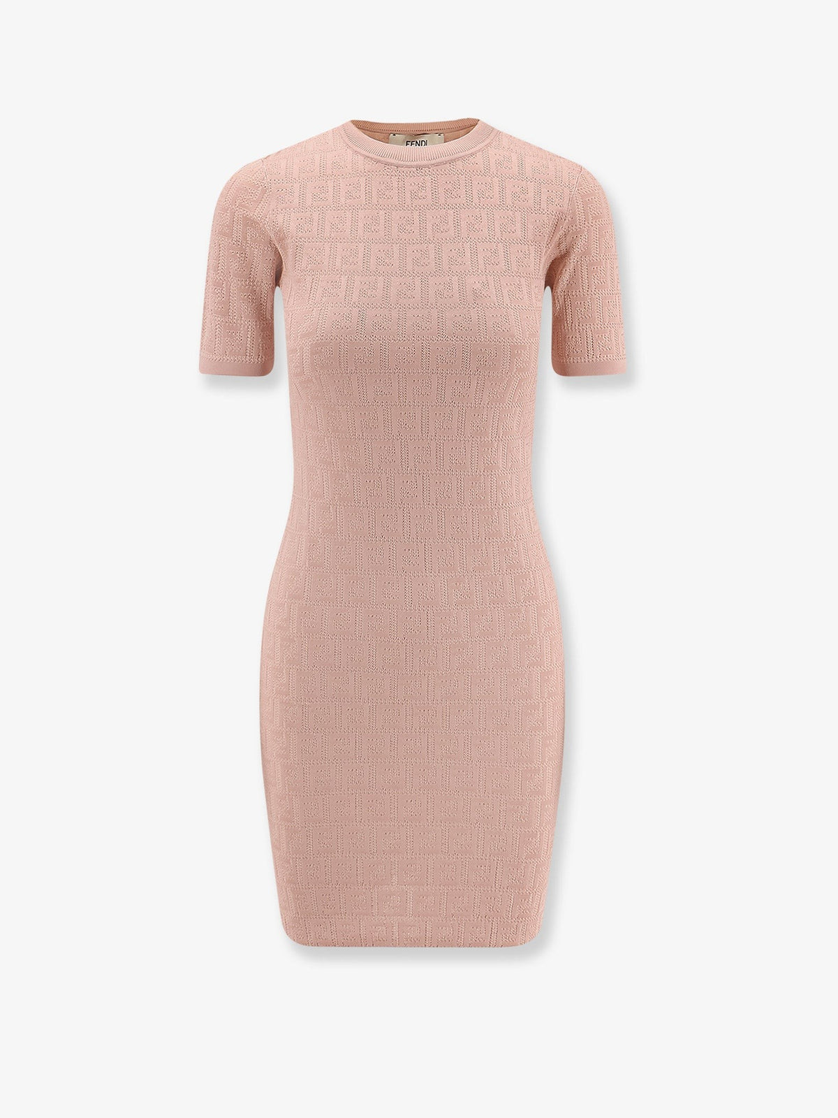 Fendi Women's FF Cotton and Viscose Dress Blue