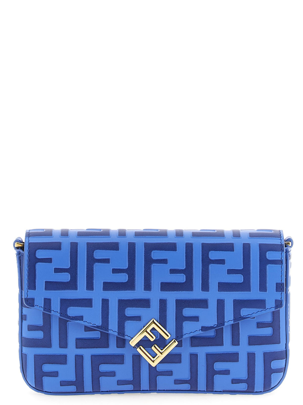Fendi FF Diamonds Wallet on Chain Blue