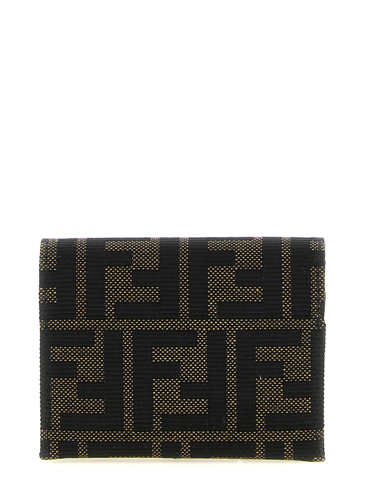 Fendi FF Jacquard Cardholder Brown
