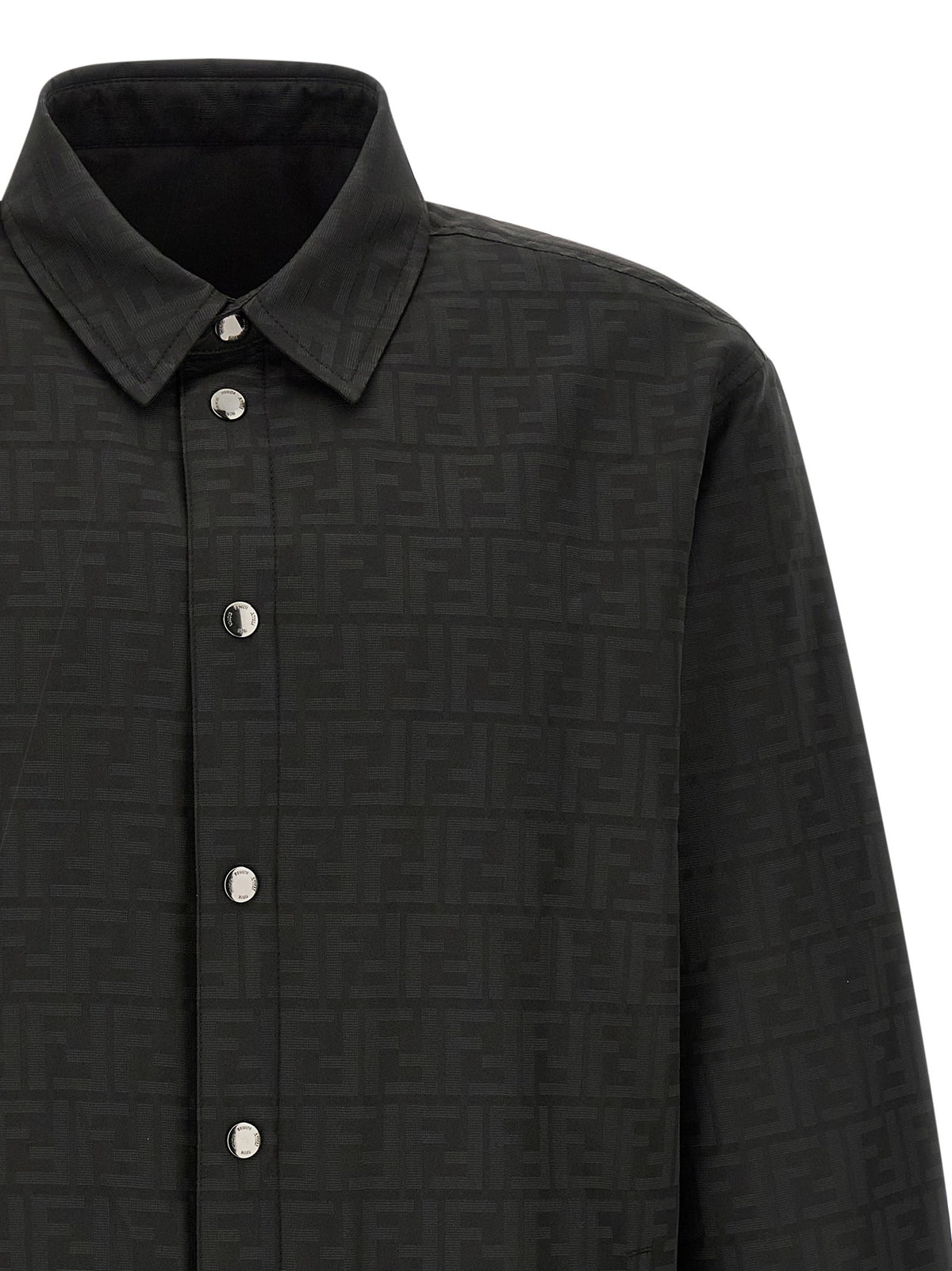 Fendi FF Jacquard Overshirt Black