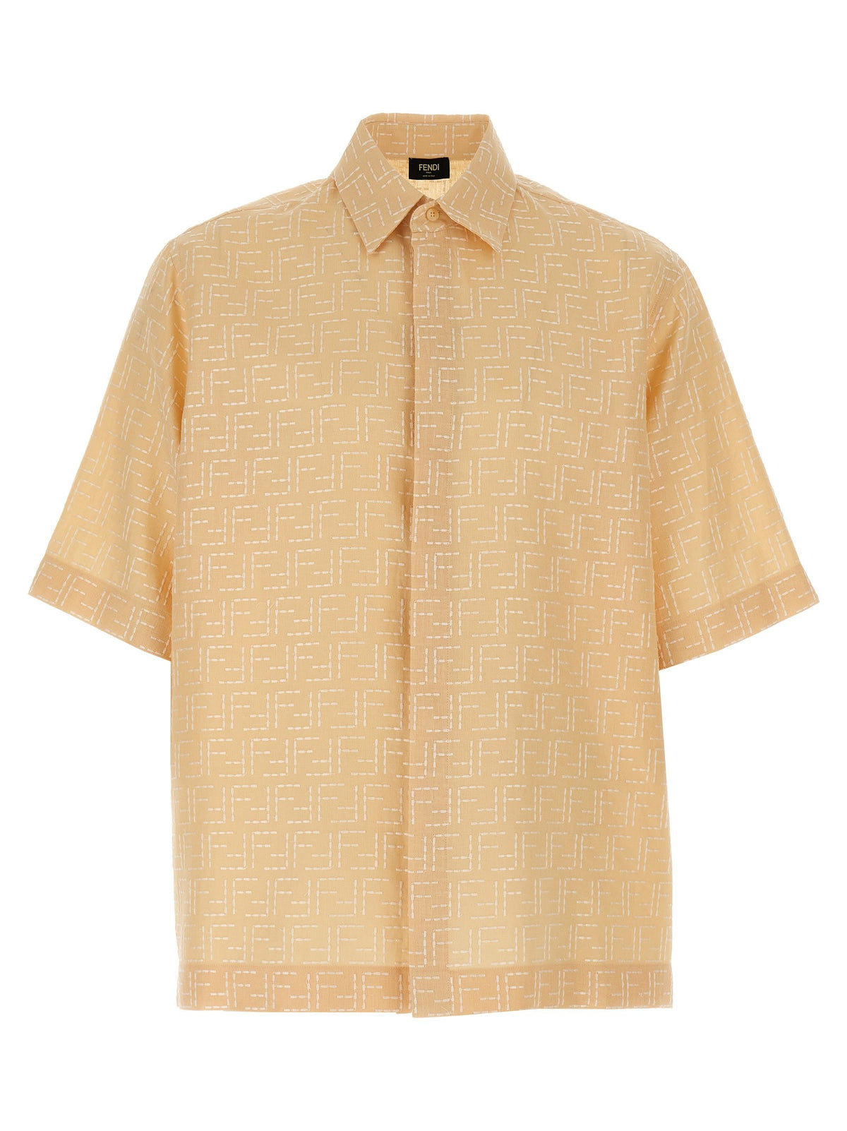 Fendi FF Jacquard Shirt Beige