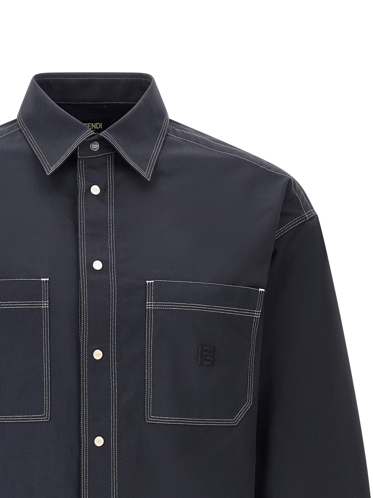 Fendi FF Selleria Shirt Blue