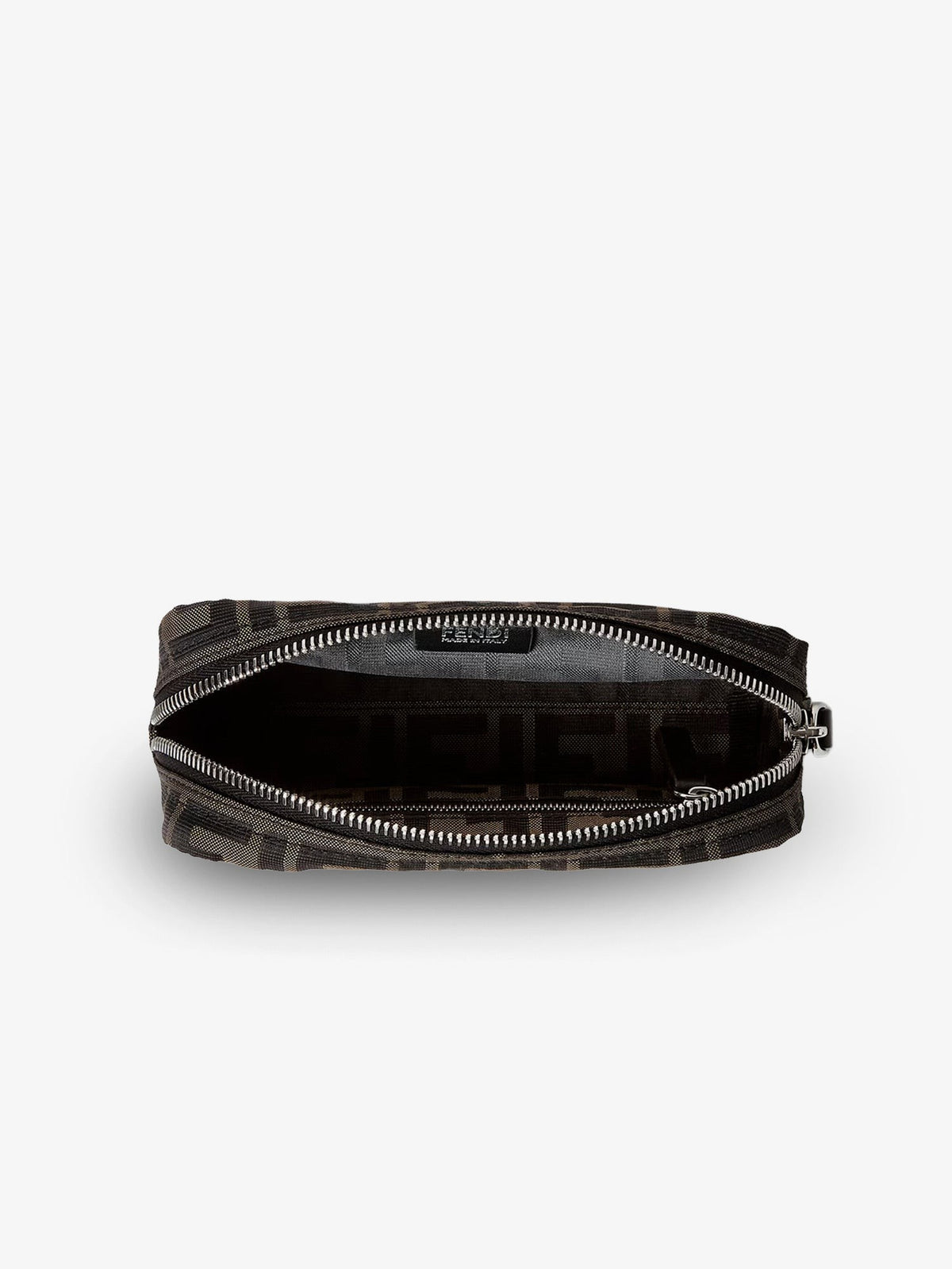 Fendi Men's FF Technical Fabric Clutch Bag Black