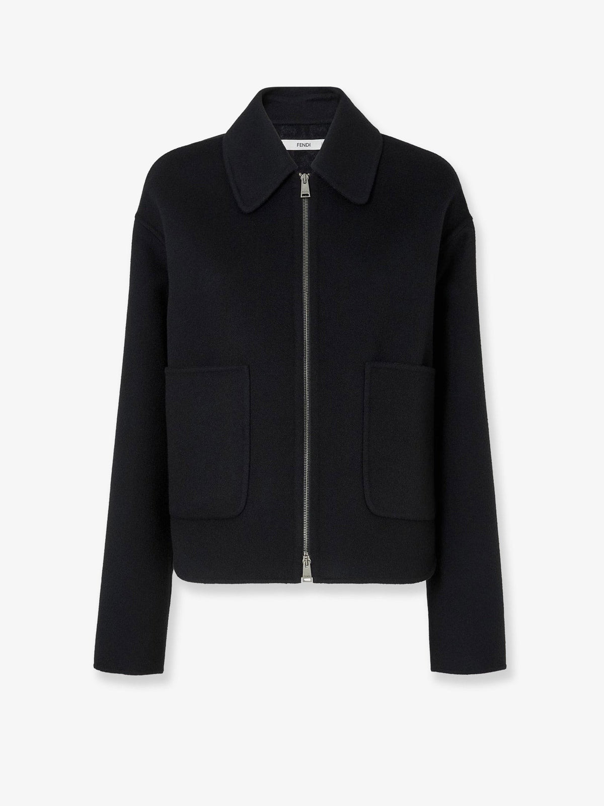 Fendi Women's FF Zucca Double Wool Blouson Black