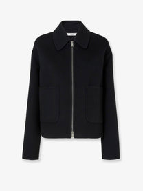 Fendi Women's FF Zucca Double Wool Blouson Black