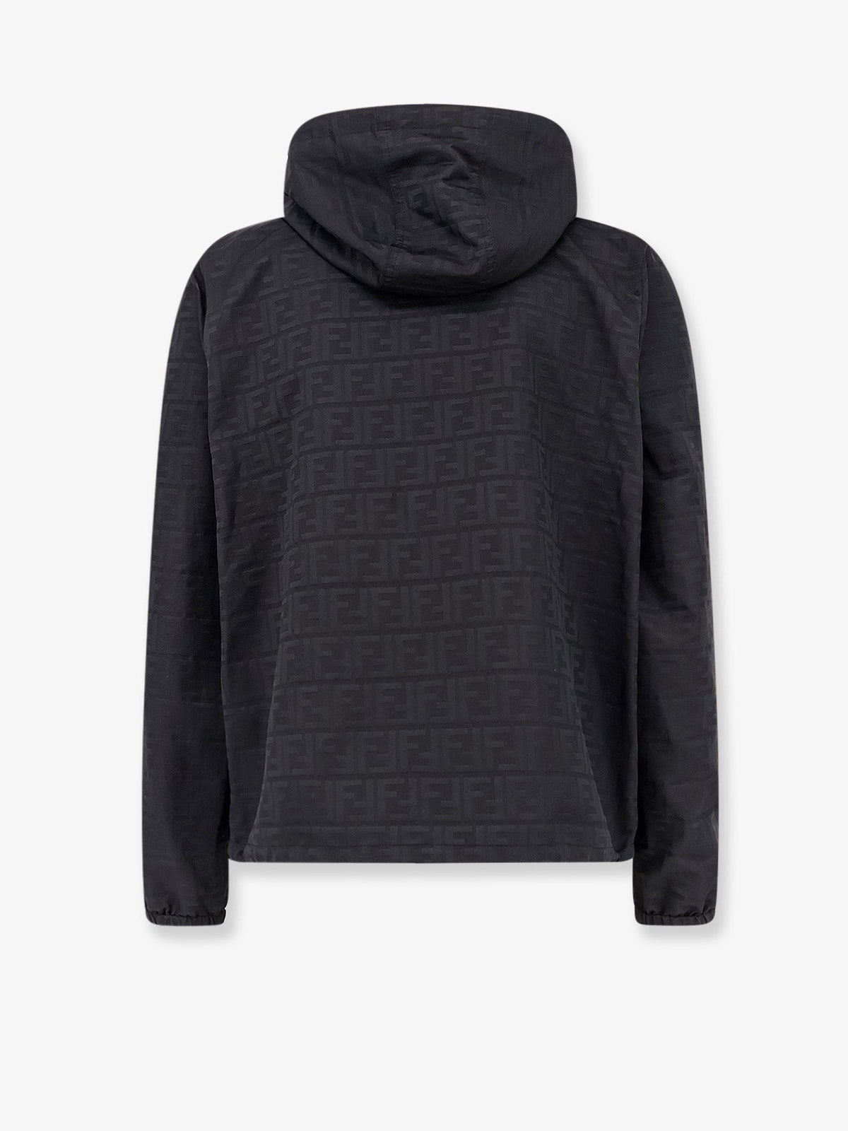 Fendi Men's FF Zucca Jacquard Nylon Jacket Black