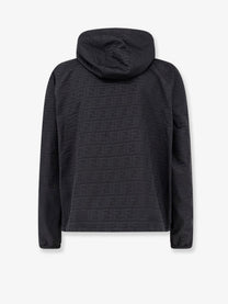 Fendi Men's FF Zucca Jacquard Nylon Jacket Black