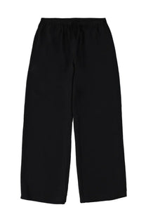 Filippa k women’s draped pants eve black black wide-leg trousers with elastic waistband and smooth flowing fabric