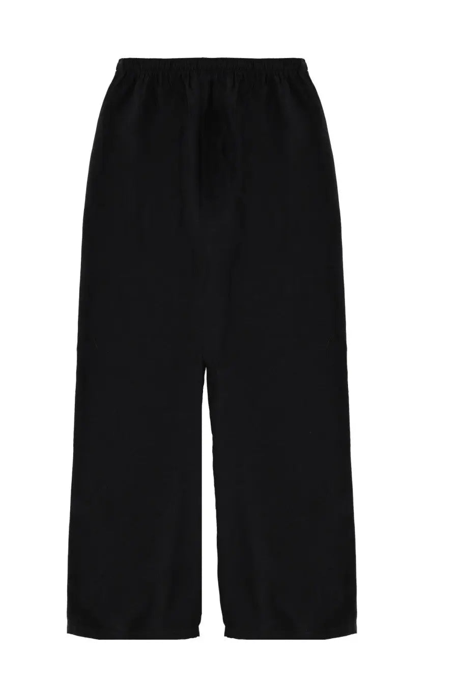Filippa K women’s draped pants eve black with elastic waistband and smooth flowing fabric in wide-leg style