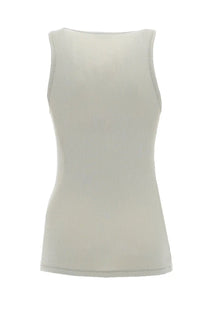Filippa K women’s thin ribbed tank top in soft off white made from lightweight fabric for casual wear