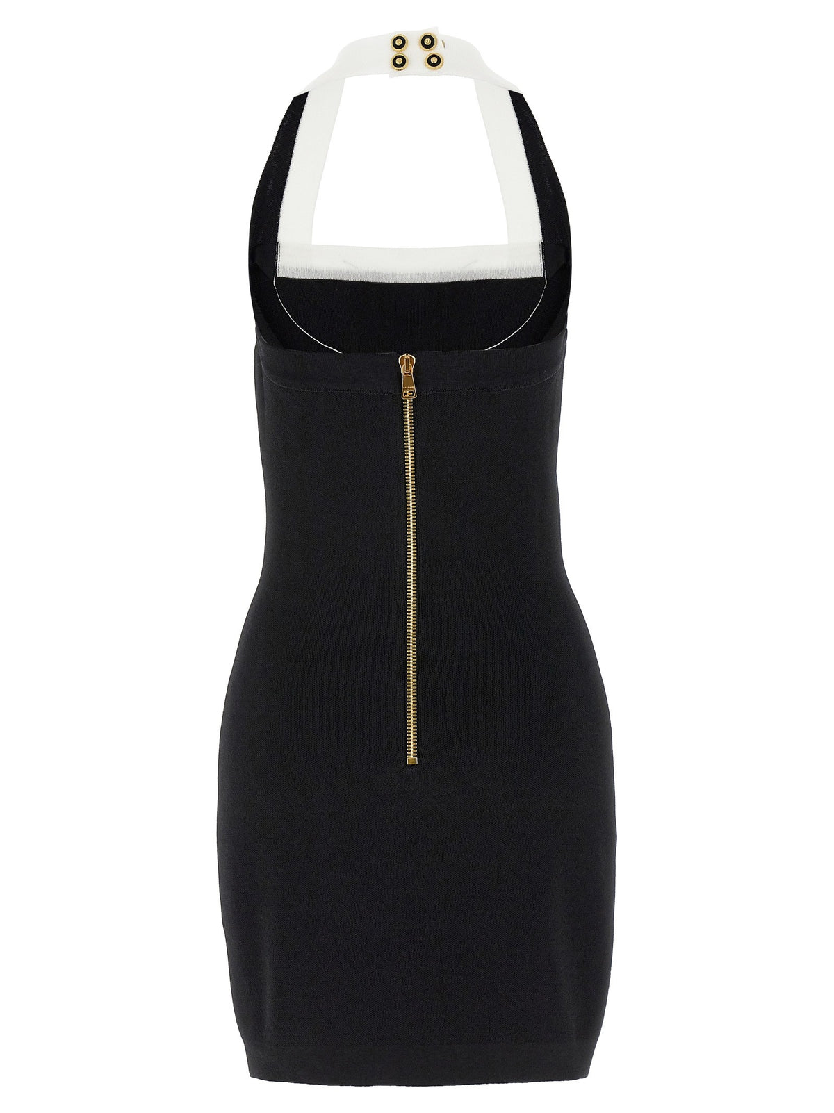 Balmain Filo Leone Catena Dress White