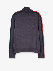 Gucci Men's Fine Wool Cardigan Grey, view 2