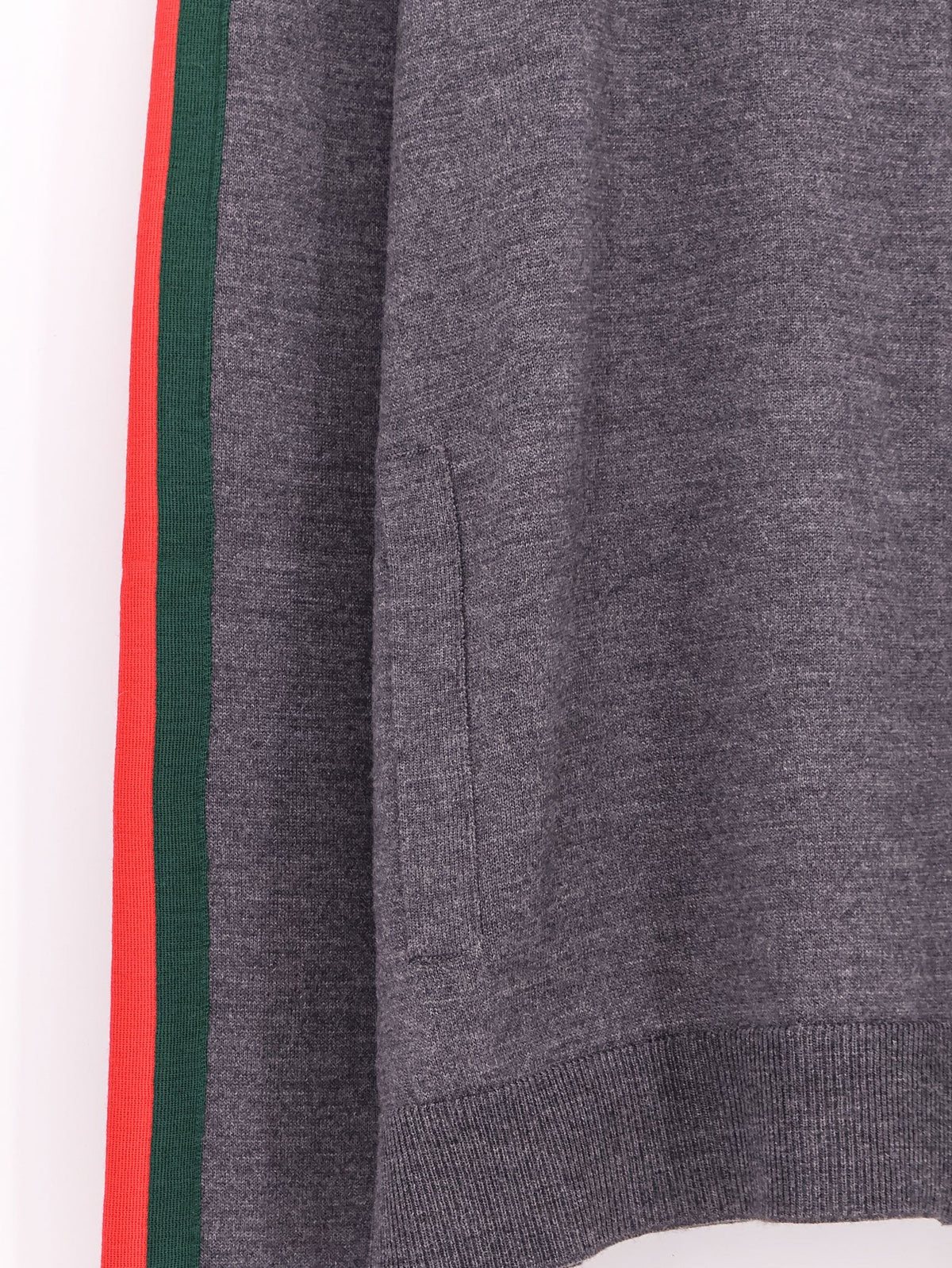 Gucci Men's Fine Wool Cardigan Grey, view 3