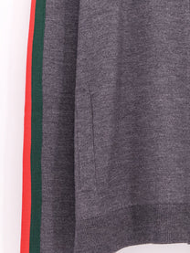 Gucci Men's Fine Wool Cardigan Grey, view 3