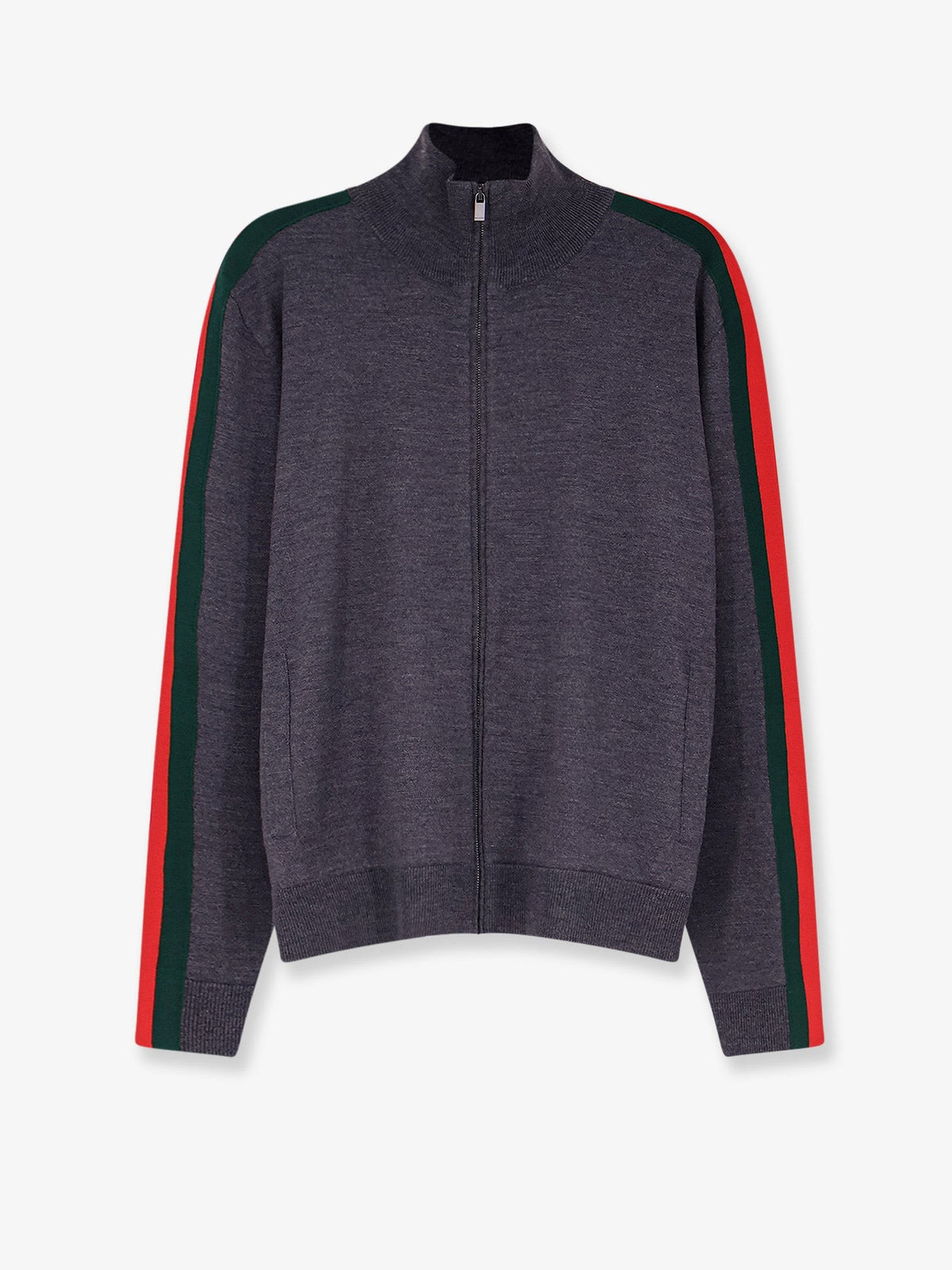 Gucci Men's Fine Wool Cardigan Grey