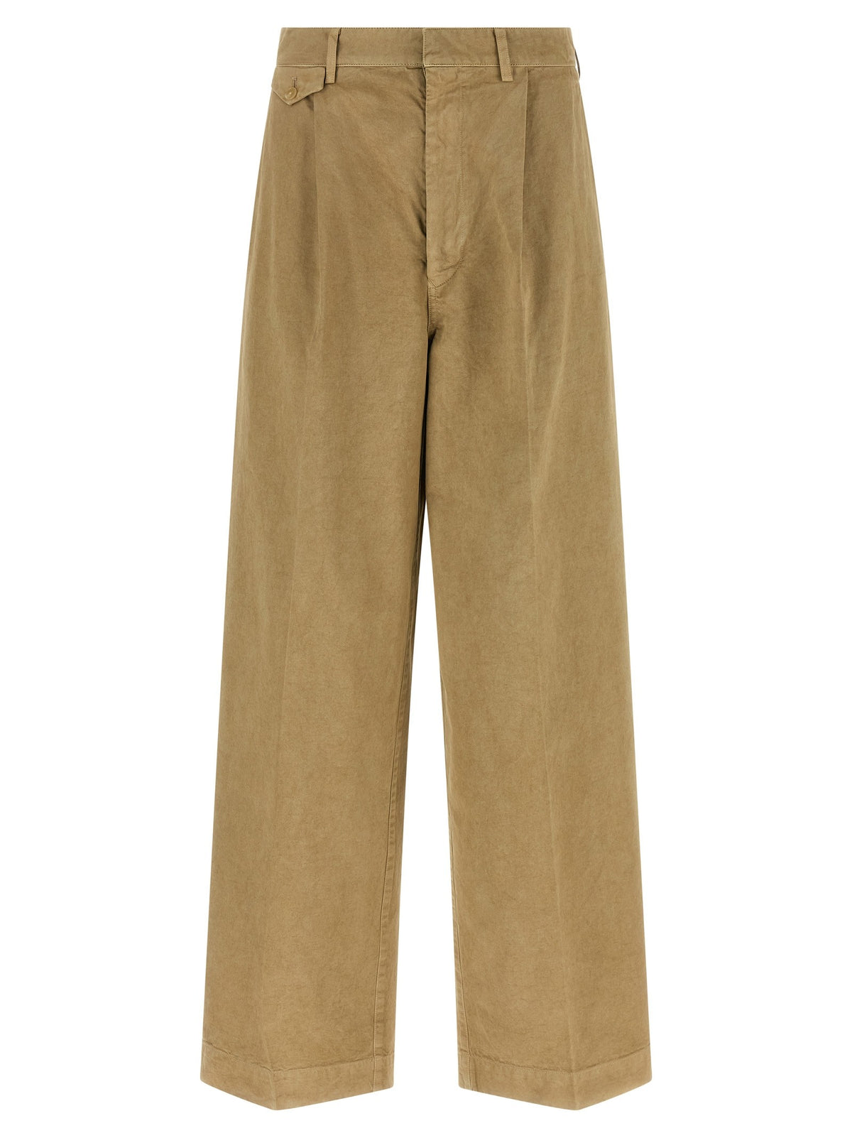 AURALEE Finx Cotton Pants Beige