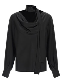 Max Mara Pianoforte Fiocchi Blouse Black