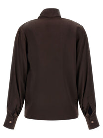 Max Mara Pianoforte Fiocchi Blouse Brown, view 2