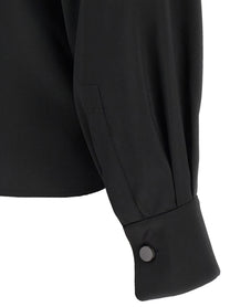 Max Mara Pianoforte Fiocchi Blouse Black