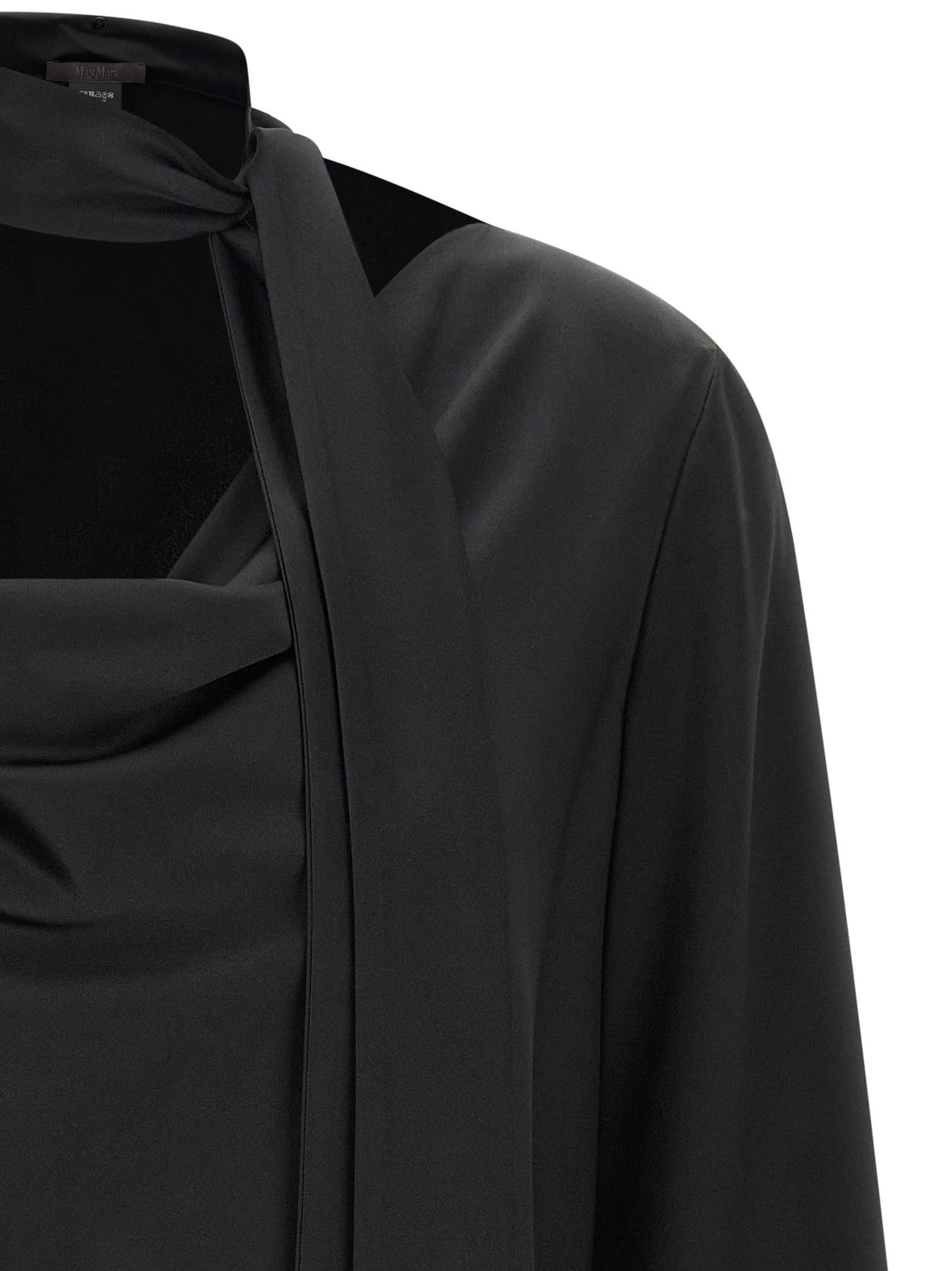 Max Mara Pianoforte Fiocchi Blouse Black