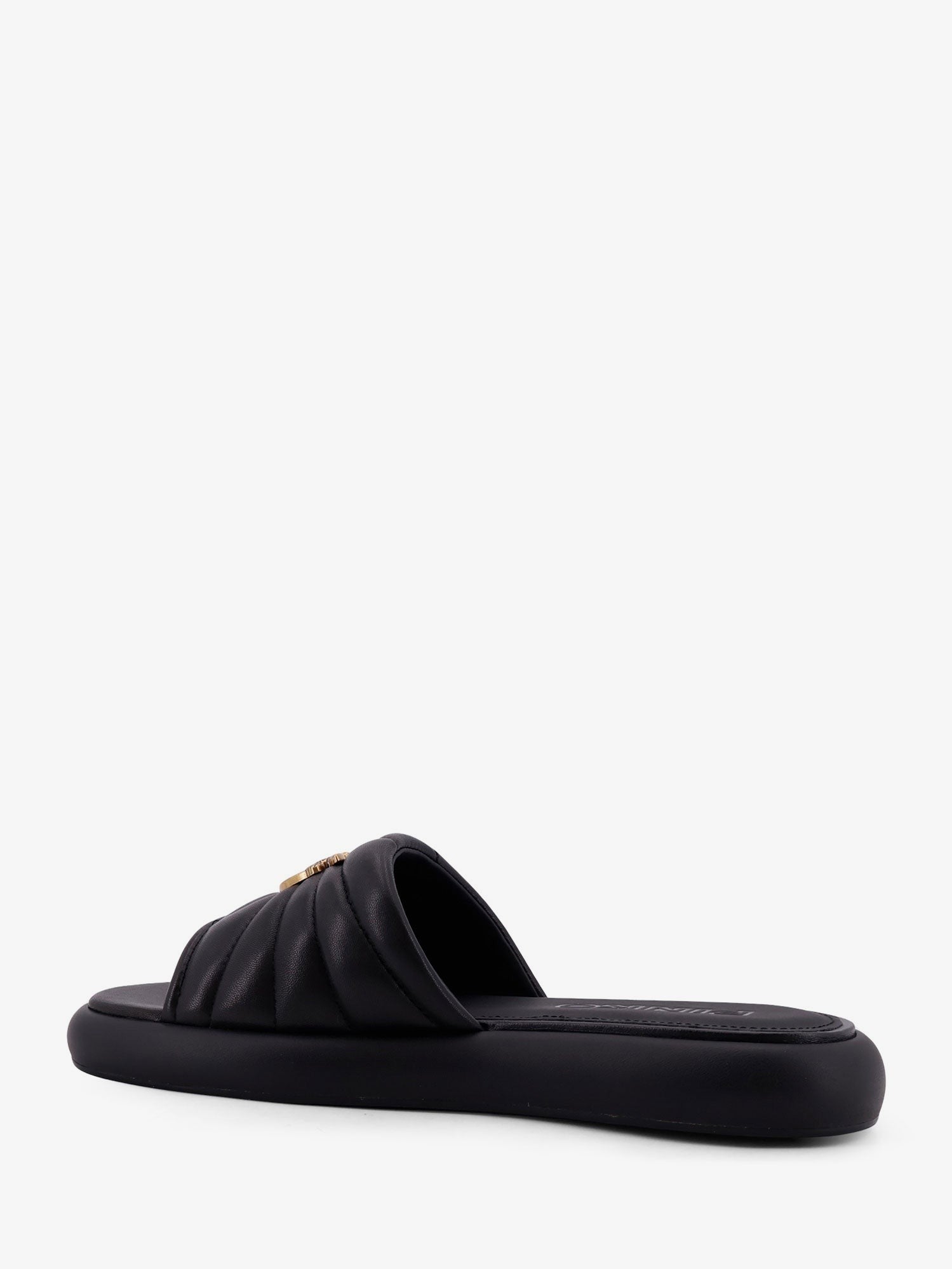 Pinko Women's Fiona Low Leather Sandals Black