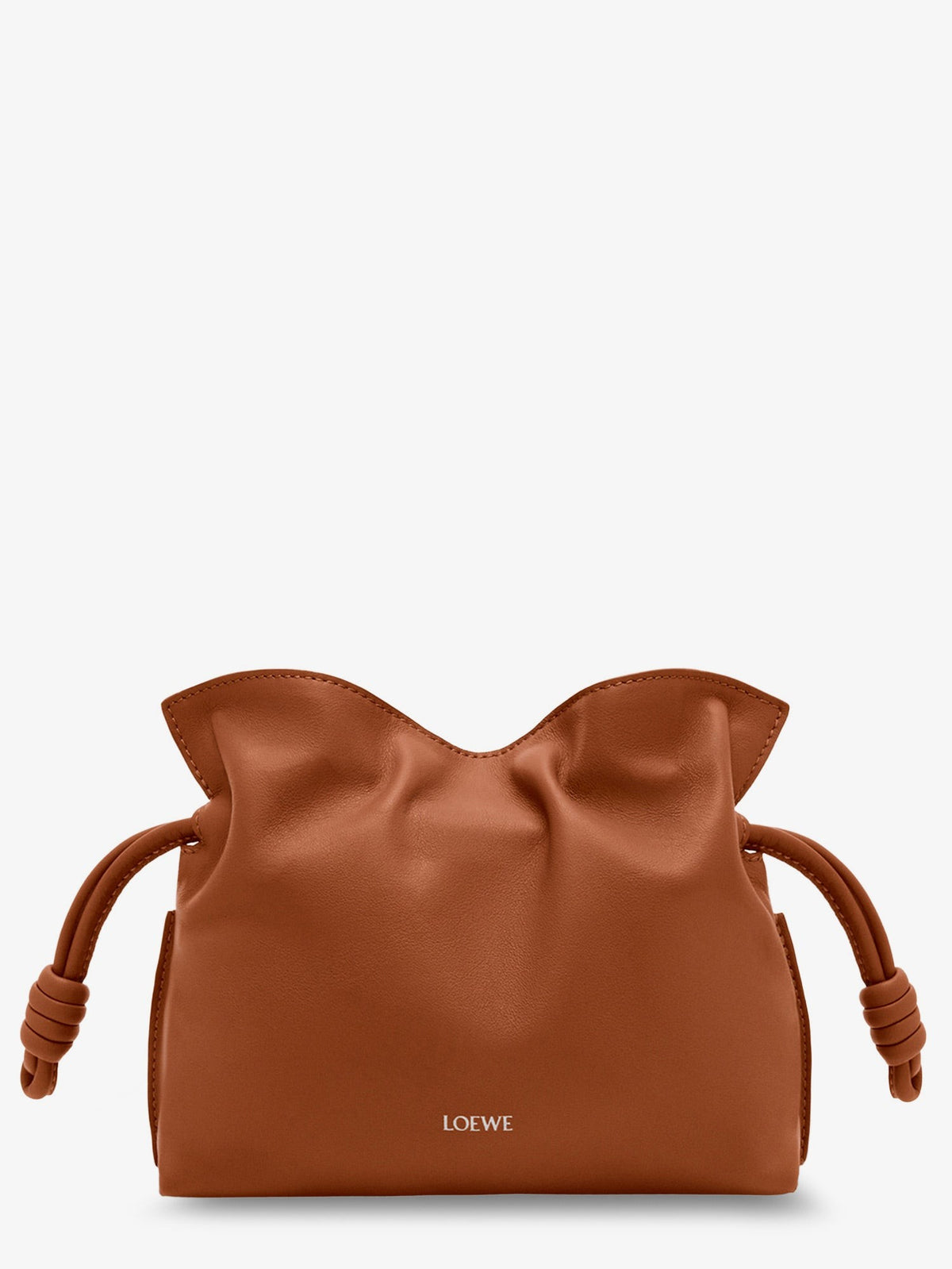 Loewe Women's Flamenco Clutch in Nappa Leather SQUIRREL