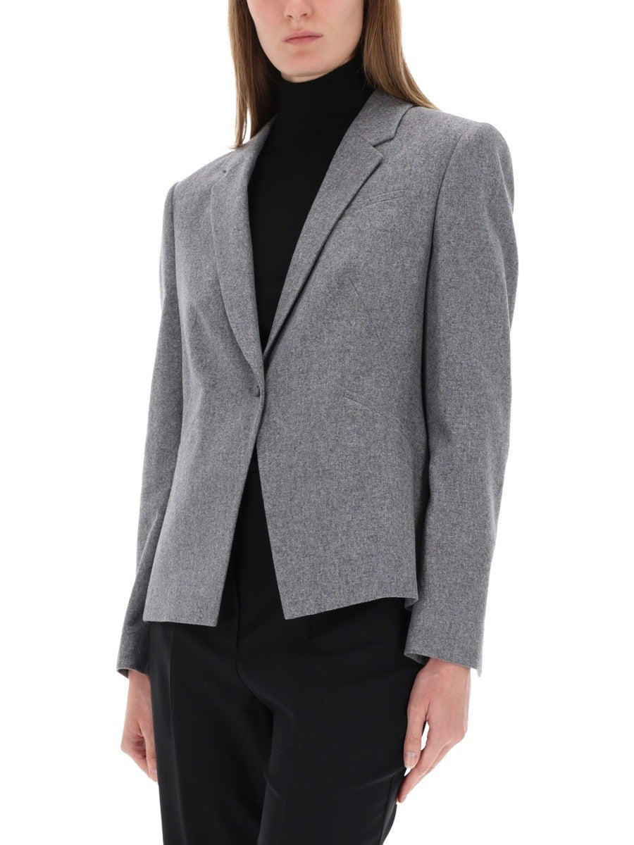 BOSS Women's Flannel Blazer Grey