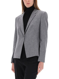 BOSS Women's Flannel Blazer Grey