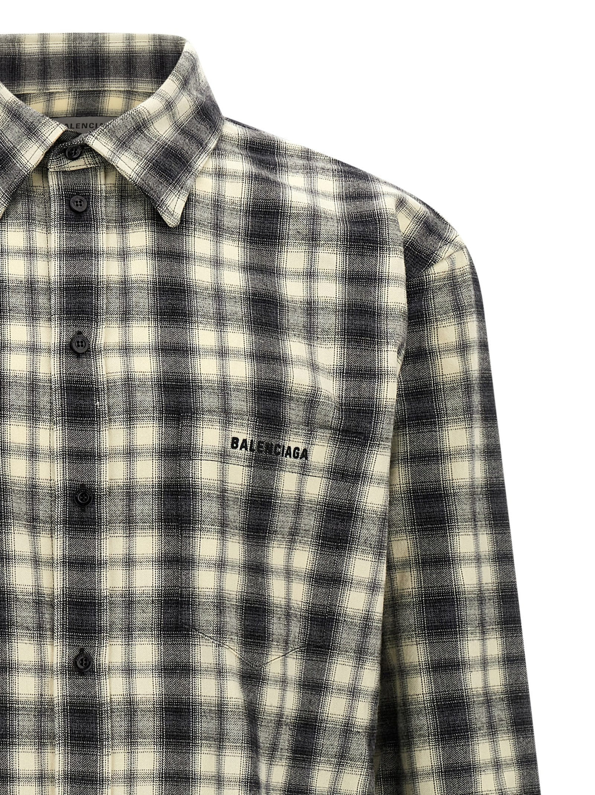 Balenciaga Flannel Shirt White