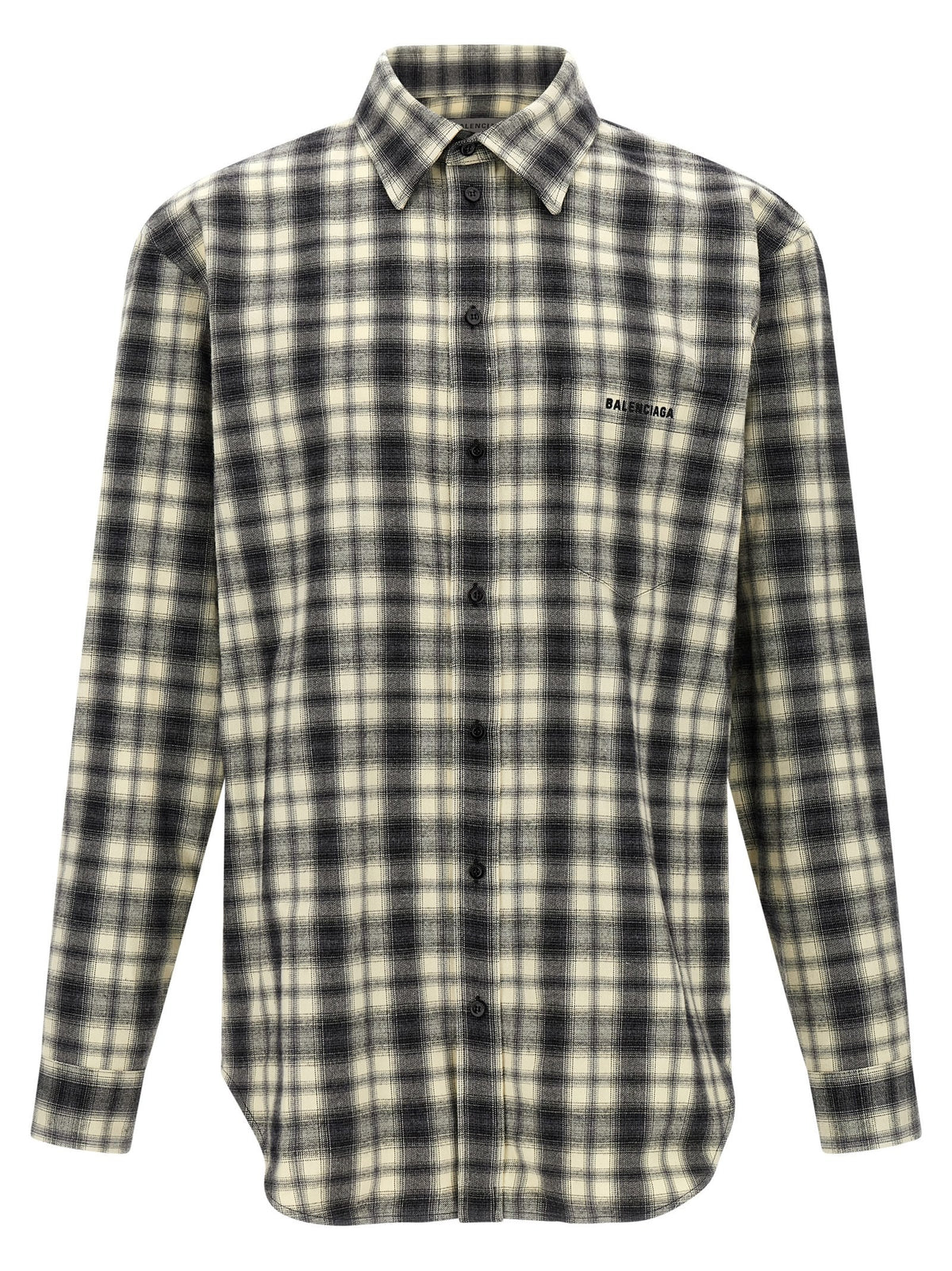 Balenciaga Flannel Shirt White