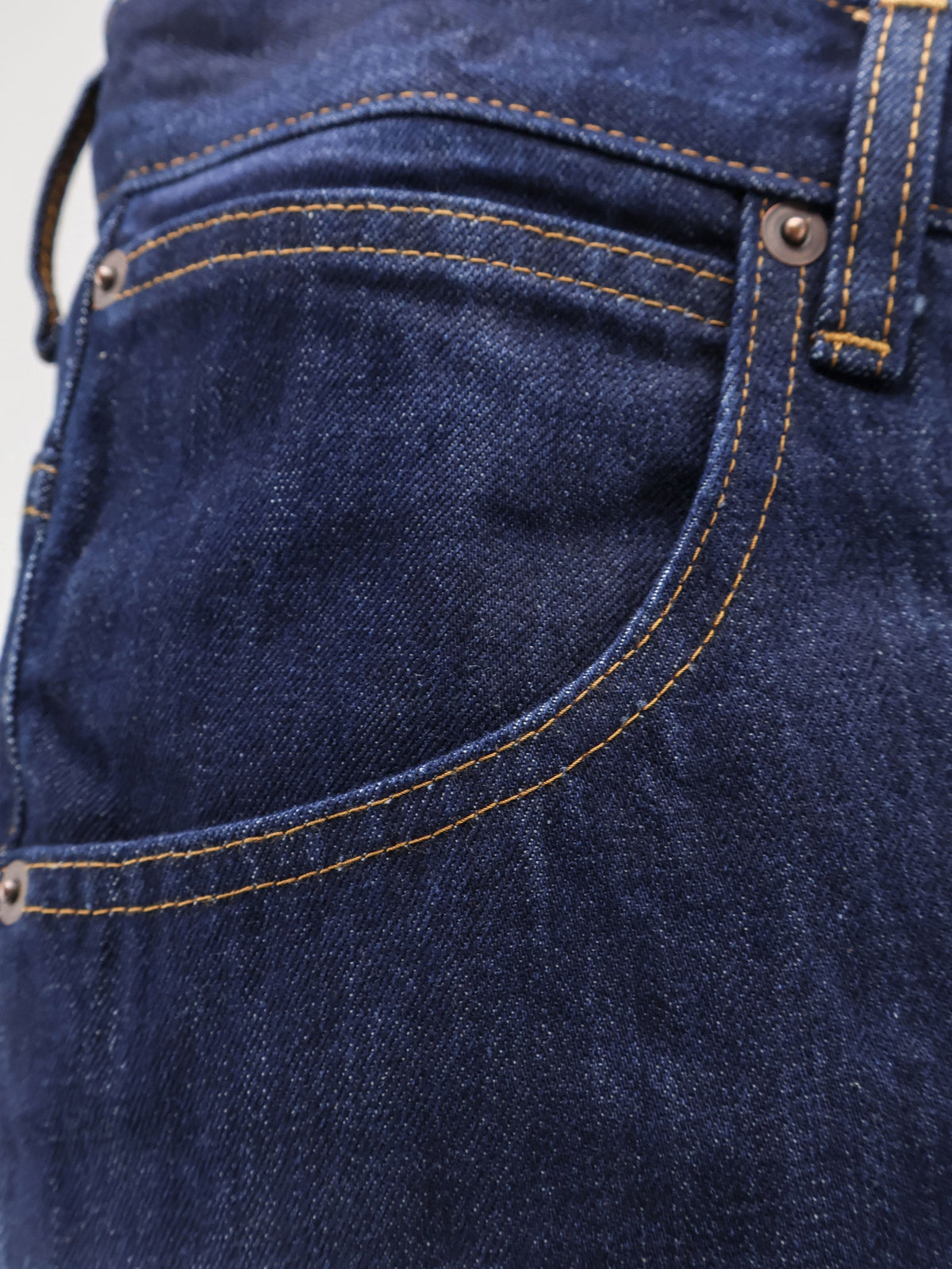 Tonywack Men's Flared Leg Cotton Jeans Blue