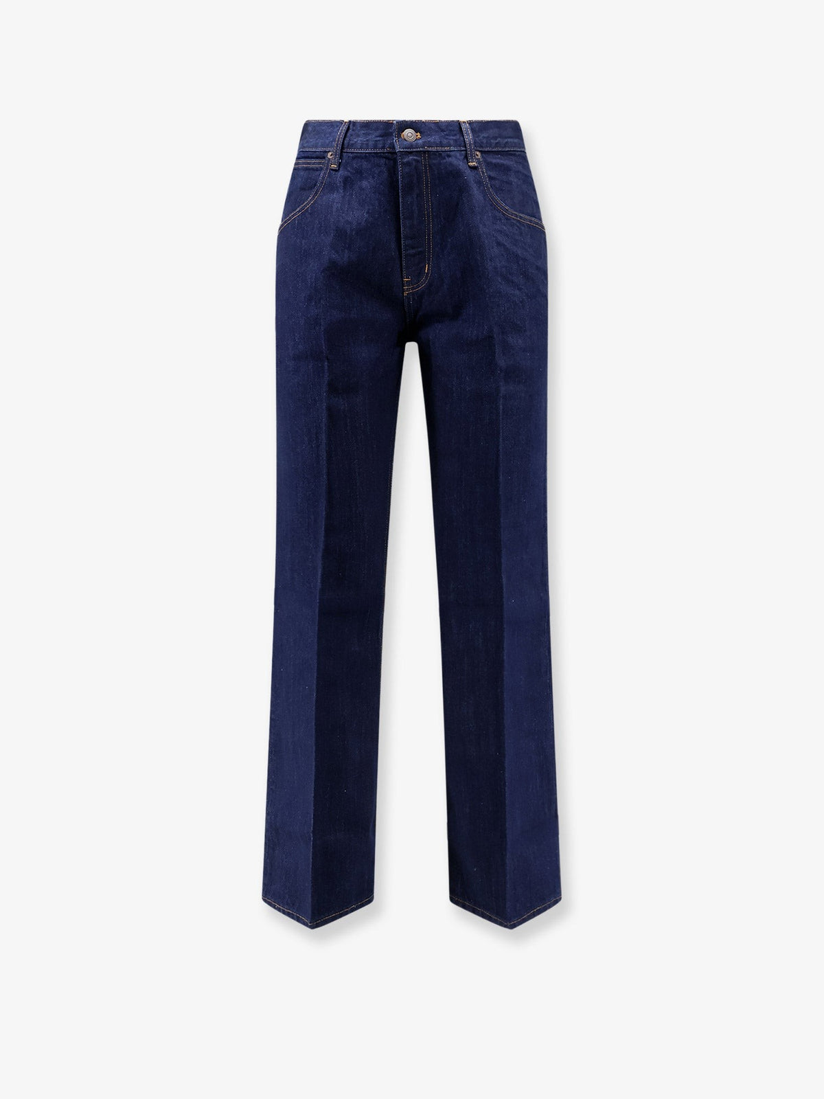 Tonywack Men's Flared Leg Cotton Jeans Blue