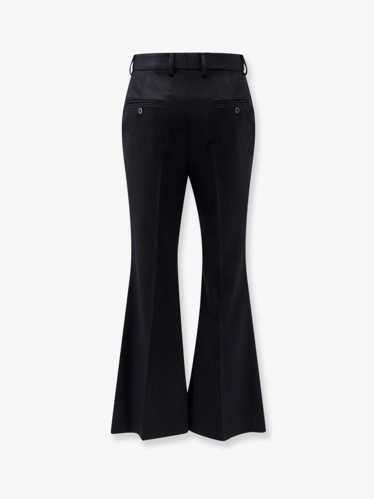 Celine Women's Flared Wool Trousers Black